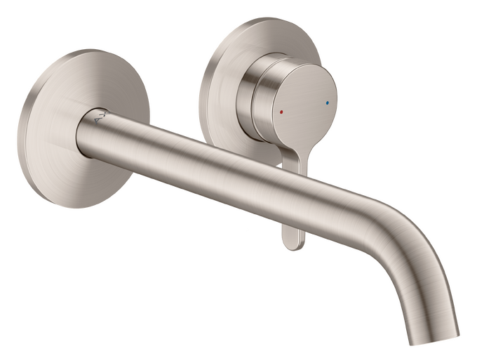 AXOR One Mitigeur de lavabo 2 trous encastré mural, bec 220 mm, bonde à écoulement libre — 48120800