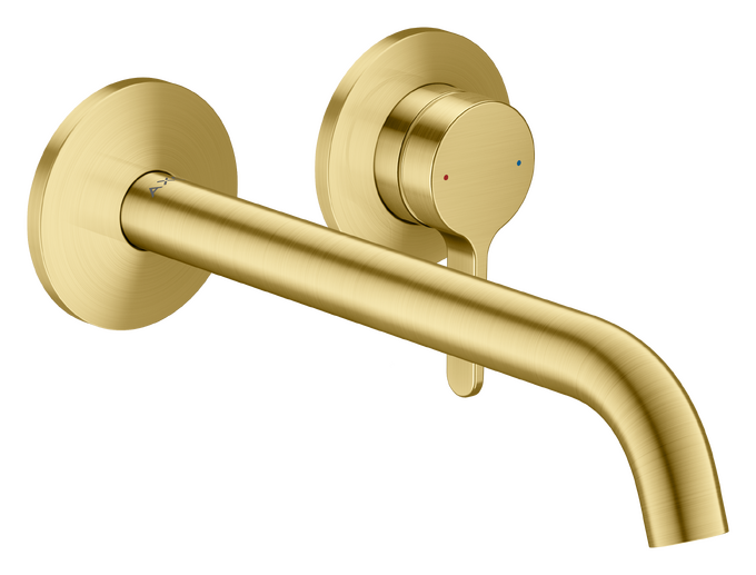 AXOR One Mitigeur de lavabo 2 trous encastré mural, bec 220 mm, bonde à écoulement libre — 48120950