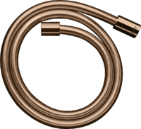 Metal effect shower hose 1.25 m with cylindrical nuts Metal effect shower hose 1.25 m with cylindrical nuts