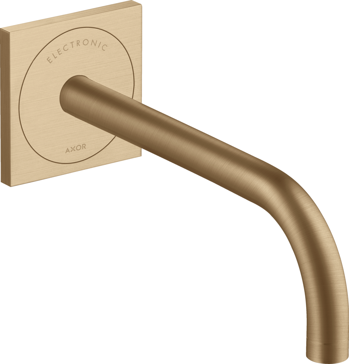 Electronic basin mixer for concealed installation wall-mounted with spout 225 mm