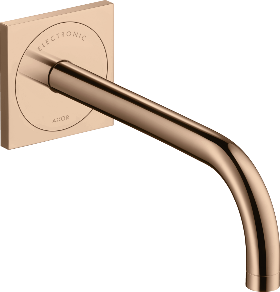 Electronic basin mixer for concealed installation wall-mounted with spout 225 mm