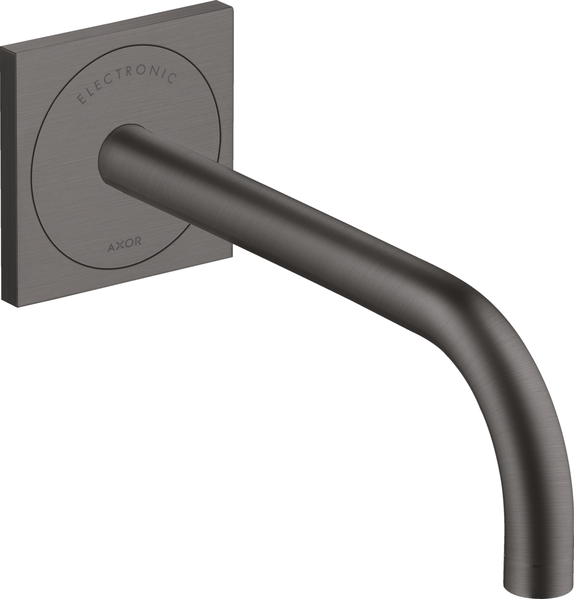 Electronic basin mixer for concealed installation wall-mounted with spout 225 mm