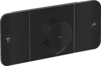 Thermostatic module for concealed installation for 2 functions