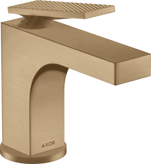 AXOR Citterio Mitigeur de lave-mains 90, poignée manette avec tirette et vidage, coupe rhombique — 39001140