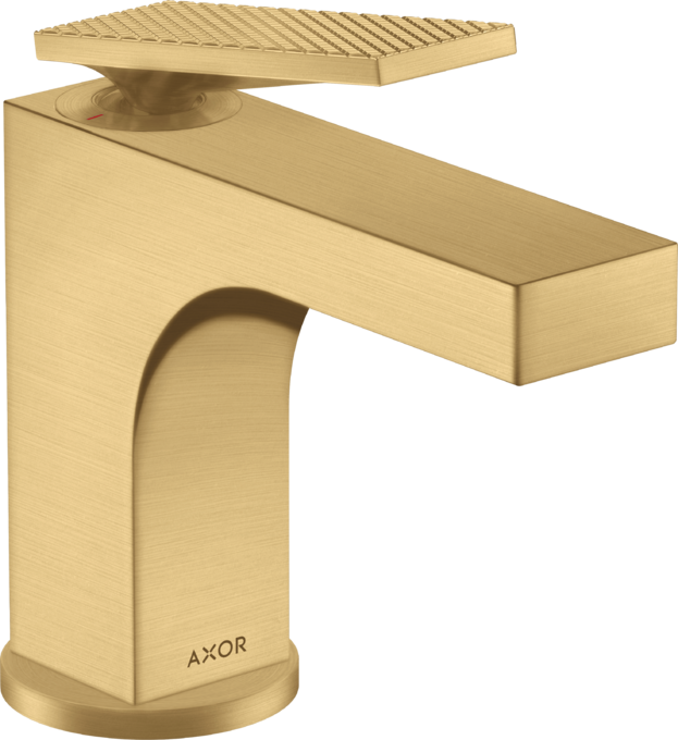 AXOR Citterio Mitigeur de lave-mains 90, poignée manette avec tirette et vidage, coupe rhombique — 39001250