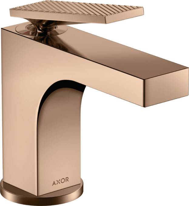 AXOR Citterio Mitigeur de lave-mains 90, poignée manette avec tirette et vidage, coupe rhombique — 39001300