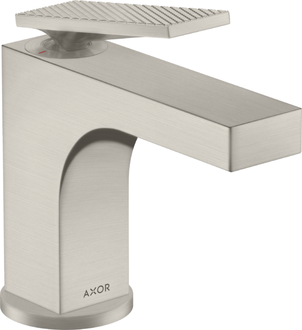 AXOR Citterio Mitigeur de lave-mains 90, poignée manette avec tirette et vidage, coupe rhombique — 39001800