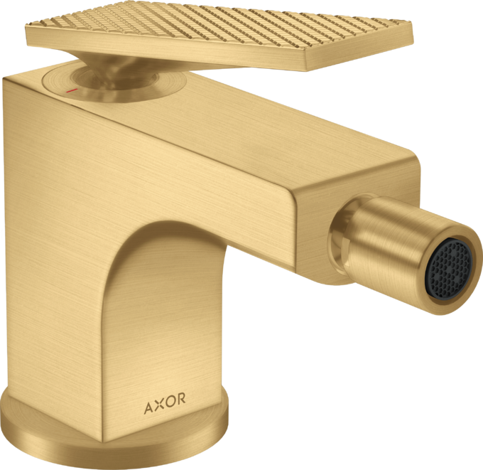 AXOR Citterio Mitigeur de bidet, poignée manette coupe rhombique avec tirette et vidage — 39201250