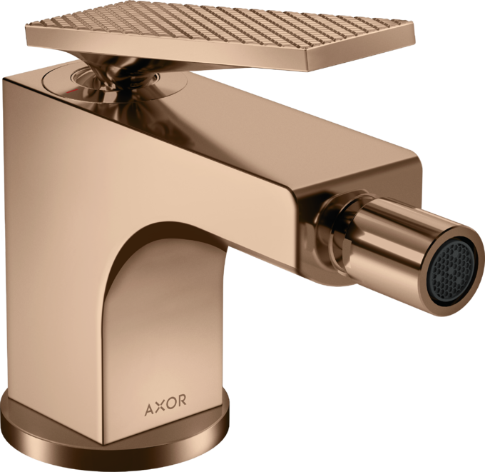 AXOR Citterio Mitigeur de bidet, poignée manette coupe rhombique avec tirette et vidage — 39201300