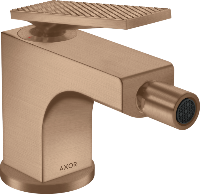 AXOR Citterio Mitigeur de bidet, poignée manette coupe rhombique avec tirette et vidage — 39201310