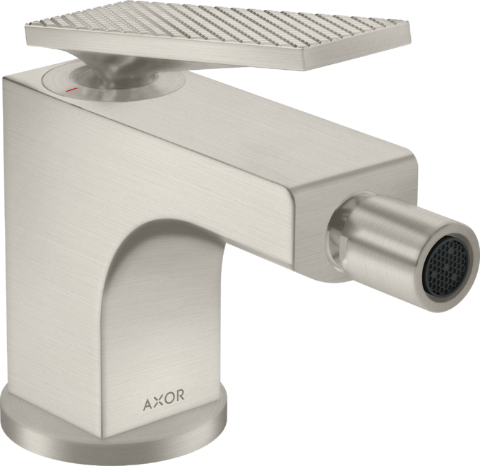 AXOR Citterio Mitigeur de bidet, poignée manette coupe rhombique avec tirette et vidage — 39201800