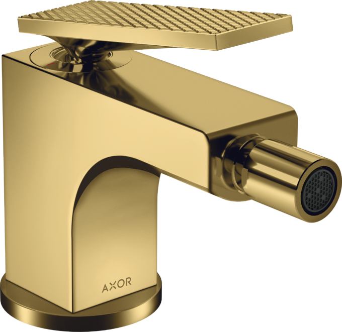 AXOR Citterio Mitigeur de bidet, poignée manette coupe rhombique avec tirette et vidage — 39201990