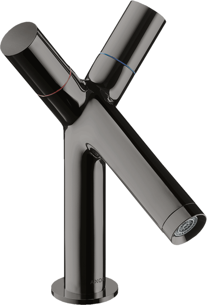 2-Griff-Waschtischarmatur 80 mit Zugstangen-Ablaufgarnitur