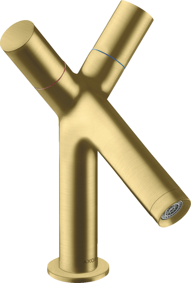 2-Griff-Waschtischarmatur 80 mit Zugstangen-Ablaufgarnitur