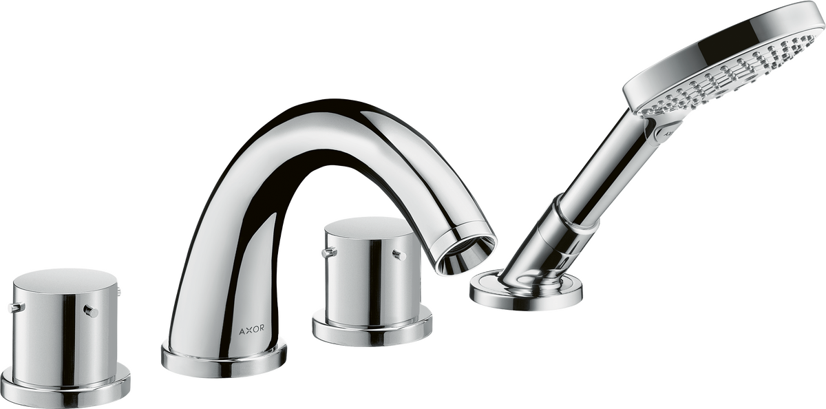 4-Loch Fliesenrandarmatur mit Zerogriffen