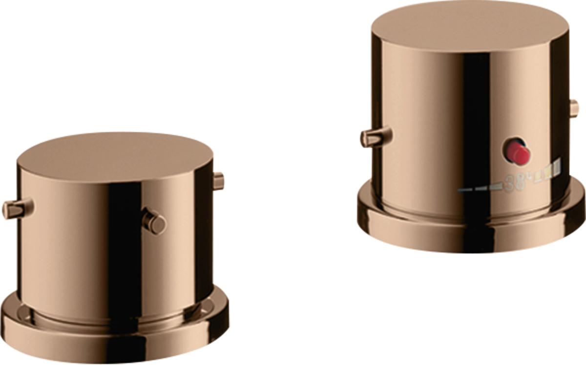 Termostato de 2 agujeros sobre borde de bañera