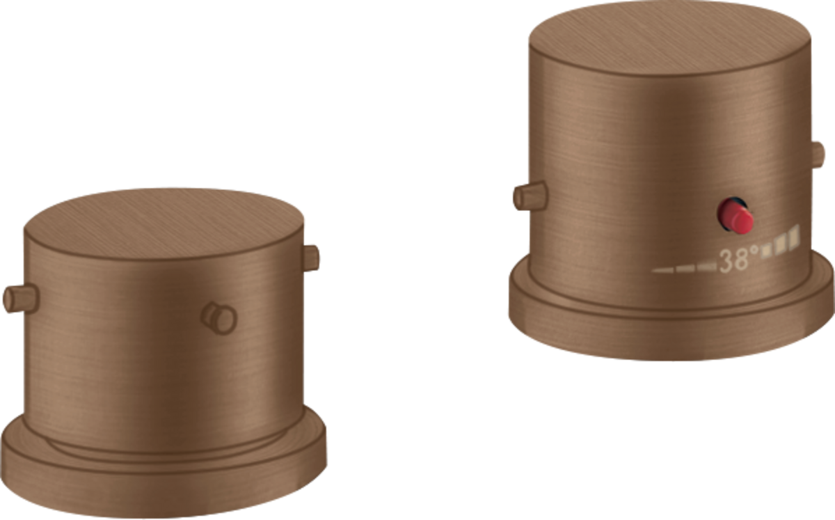 Termostato de 2 agujeros sobre borde de bañera