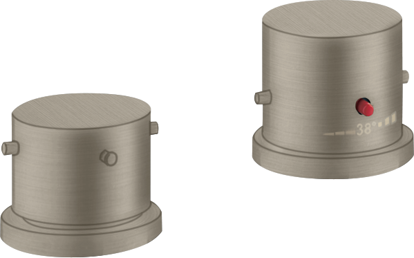 Miscelatore termostatico bordo vasca 2 fori con maniglie zero