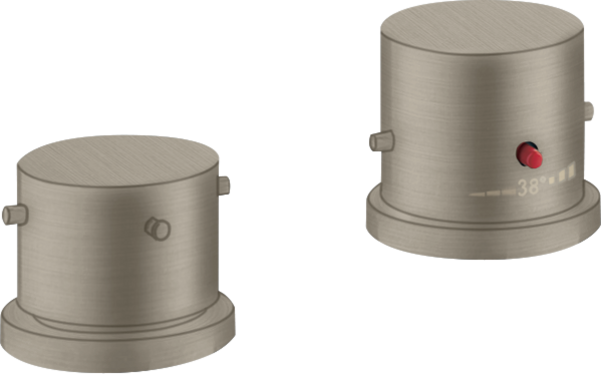 Miscelatore termostatico bordo vasca 2 fori con maniglie zero