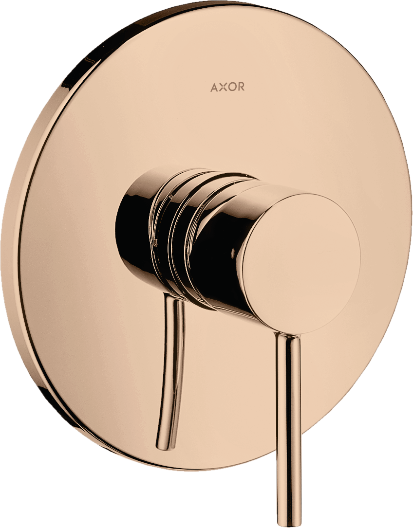 Single lever shower mixer for concealed installation with pin handle