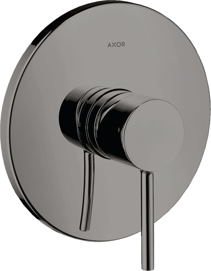 Single lever shower mixer for concealed installation with pin handle