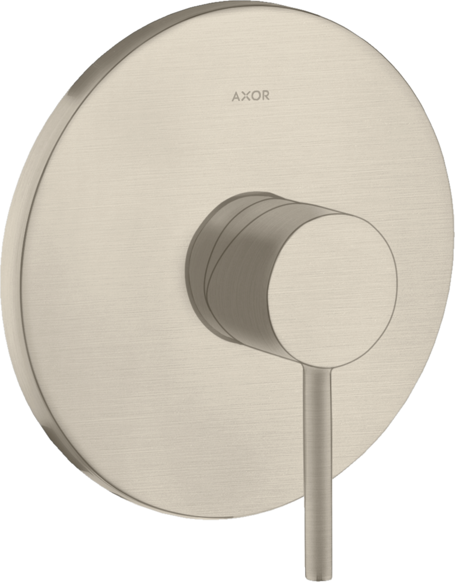 Single lever shower mixer for concealed installation with pin handle