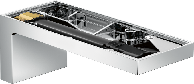 Bath spout without plate