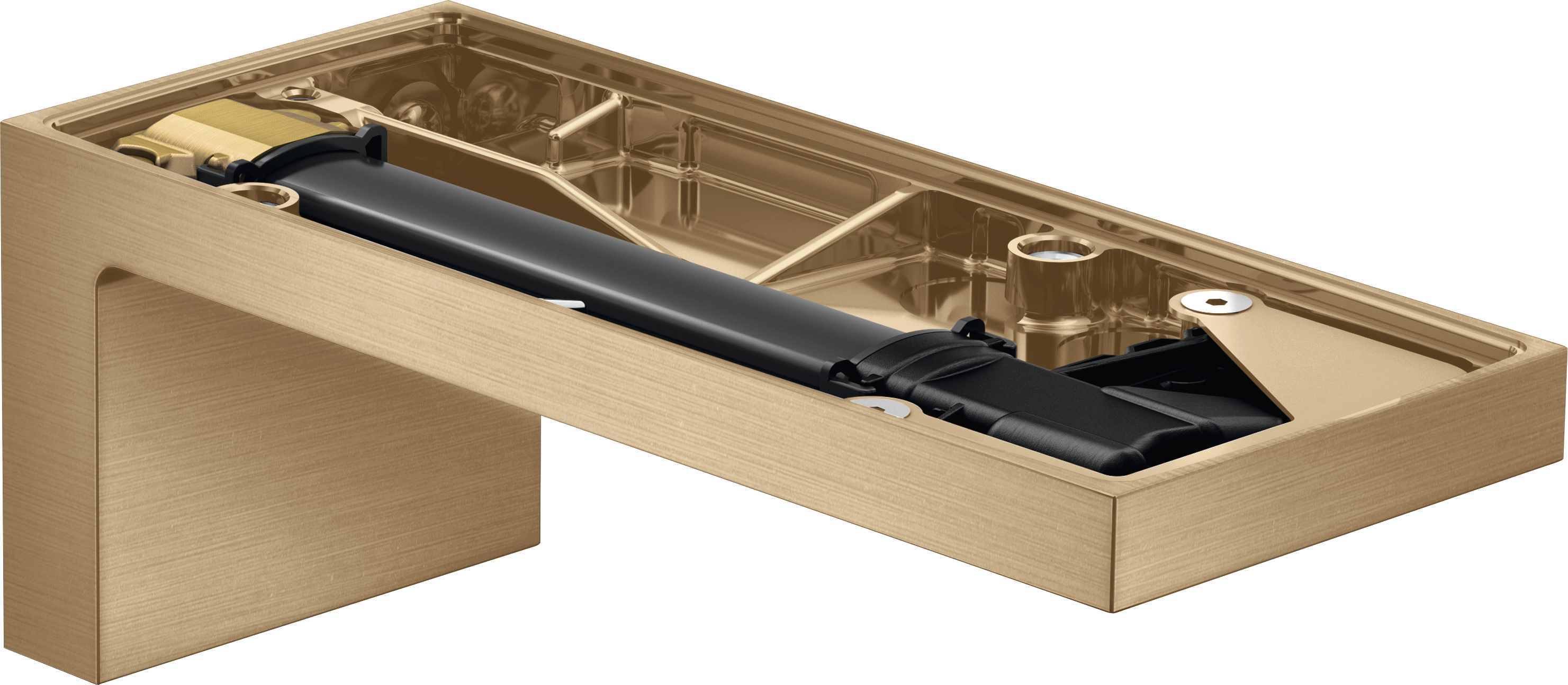 Bath spout without plate