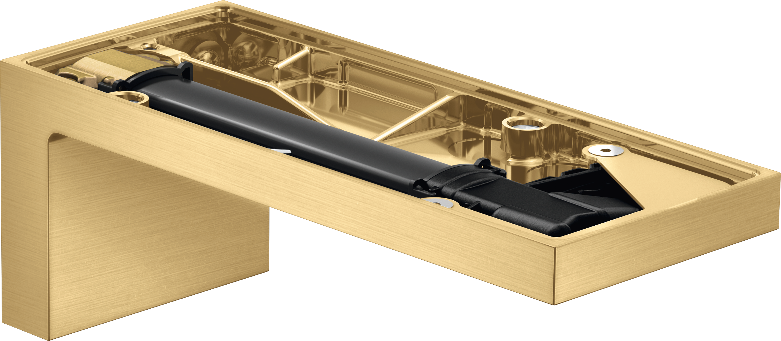 Bath spout without plate