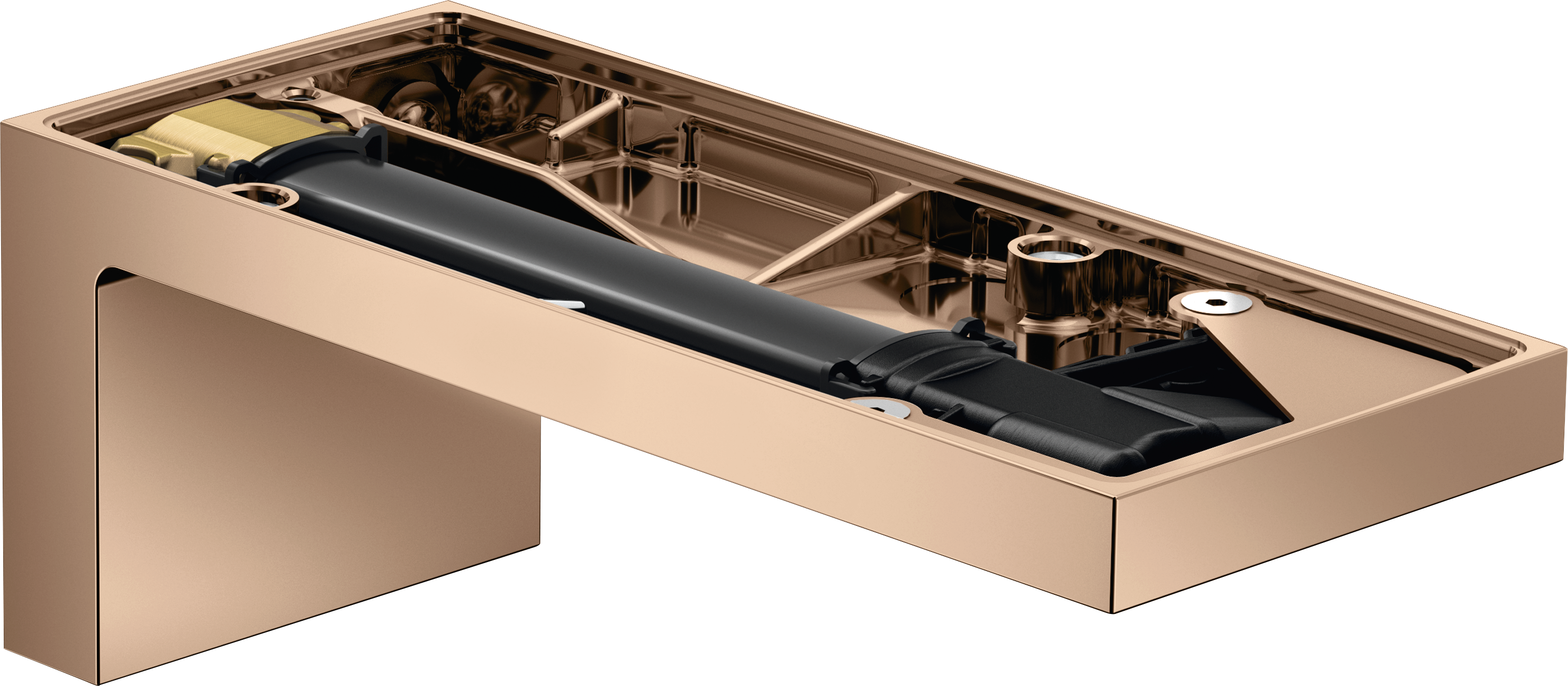 Bath spout without plate