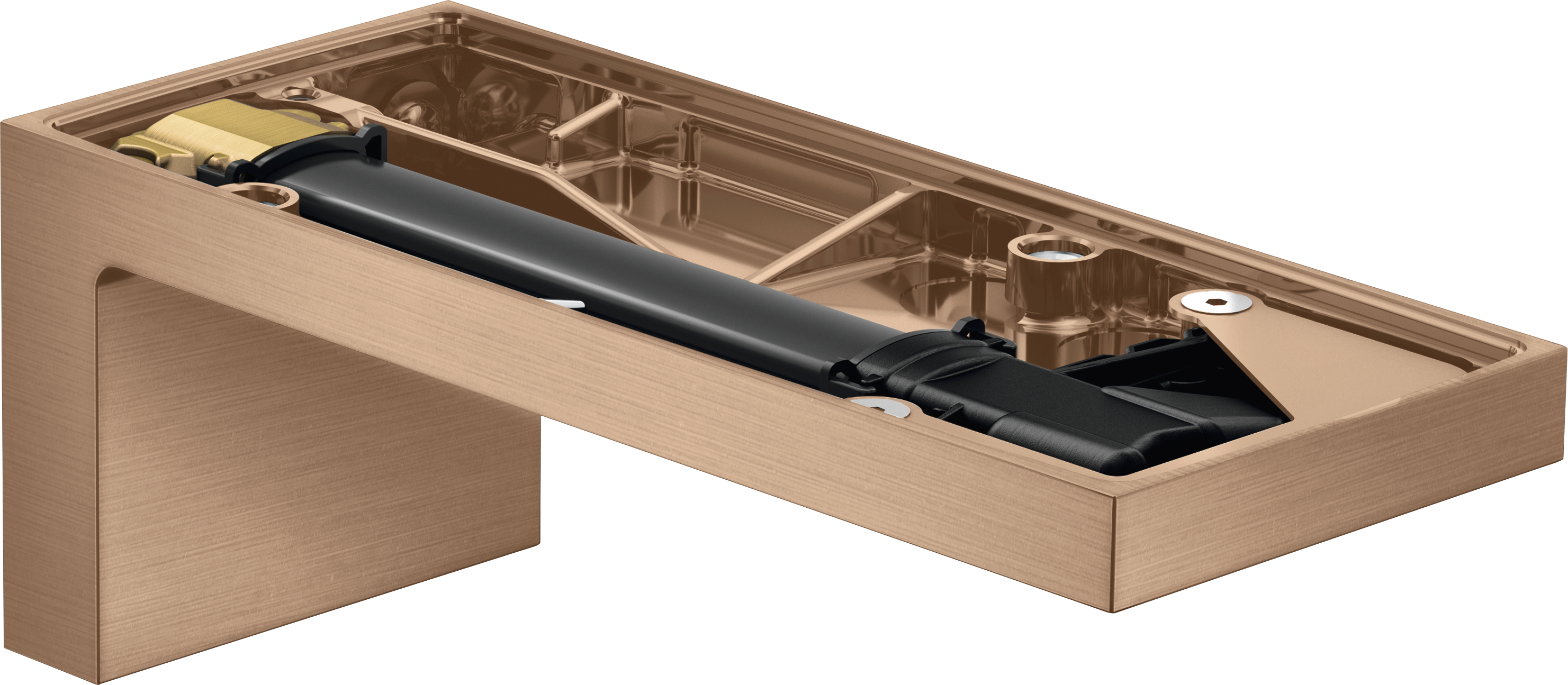 Bath spout without plate