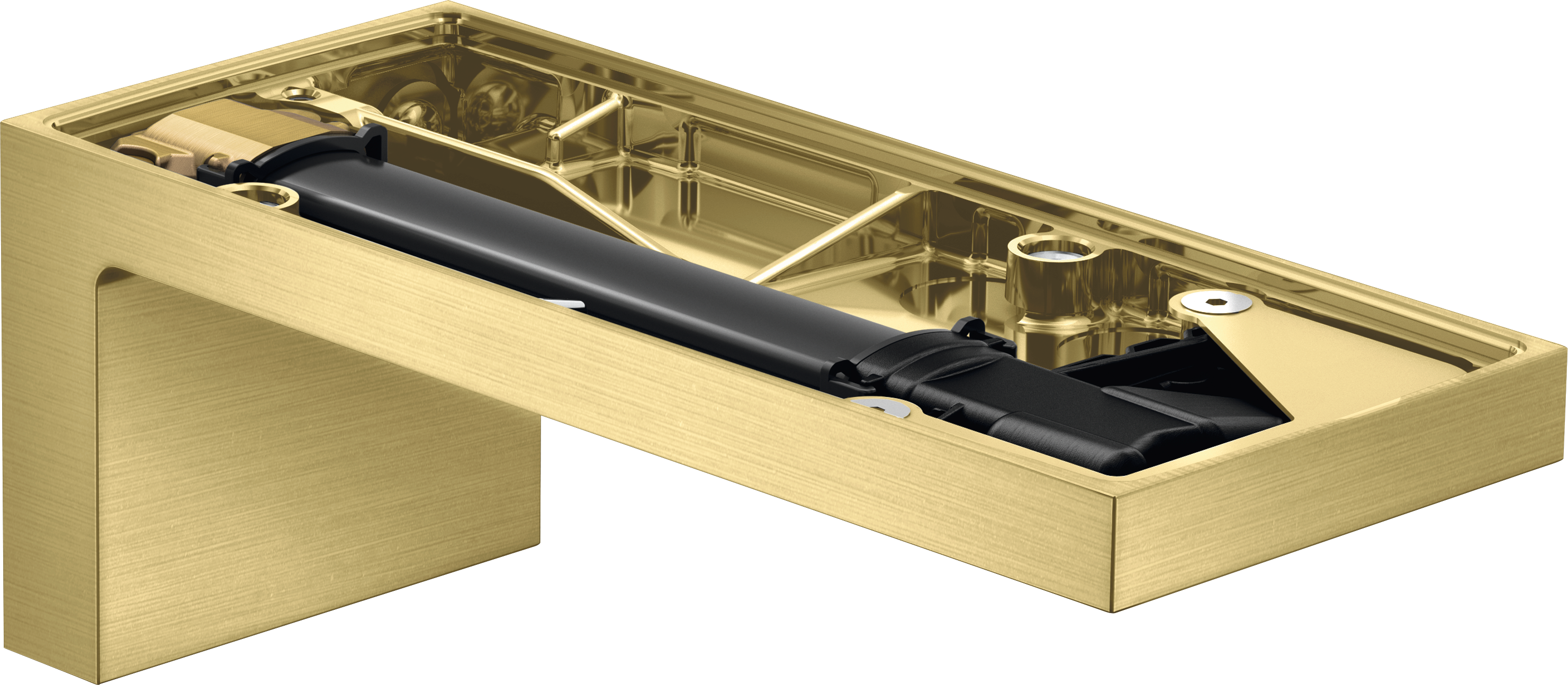 Bath spout without plate