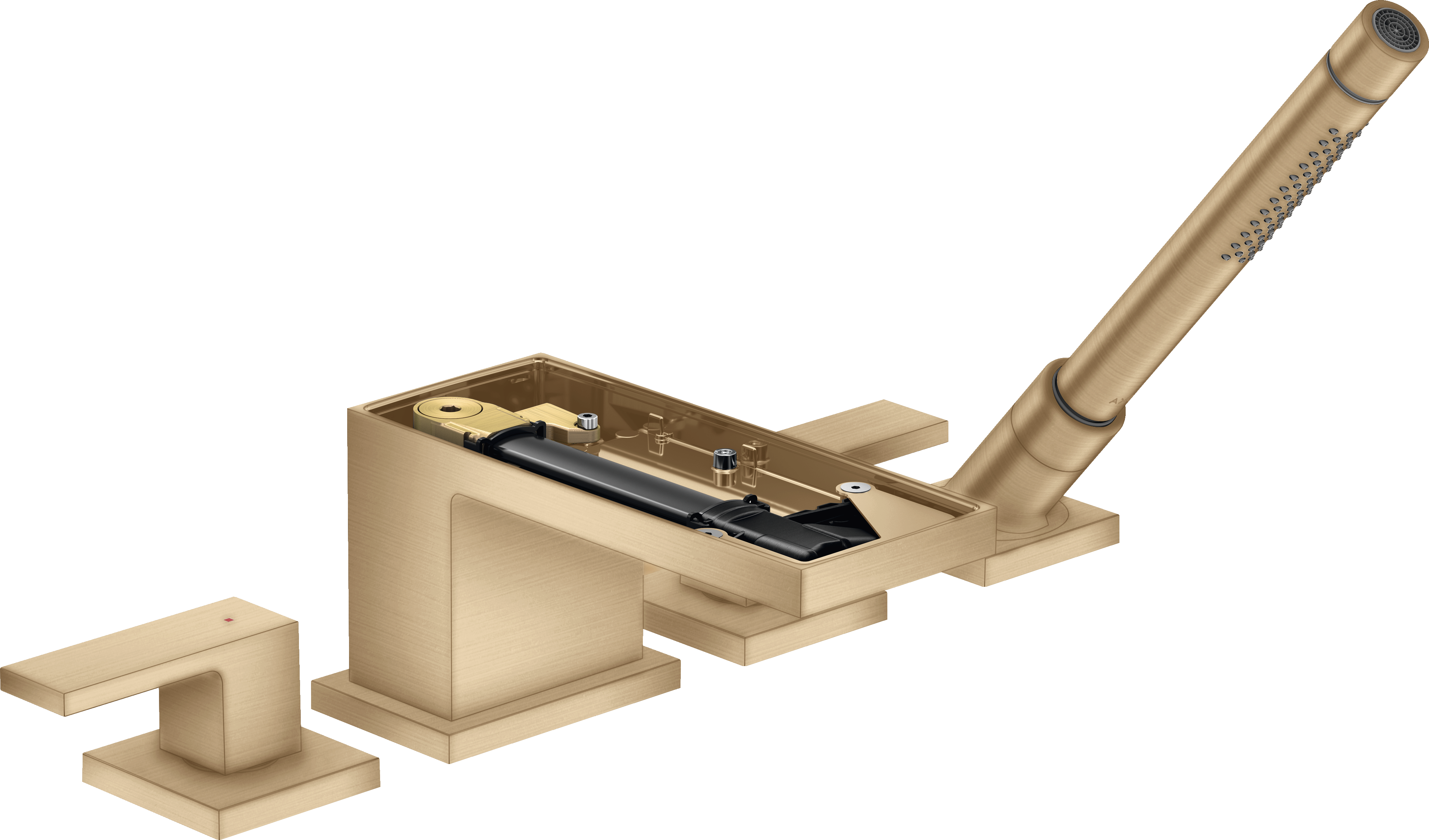 4-Loch Wannenrandarmatur ohne Platte