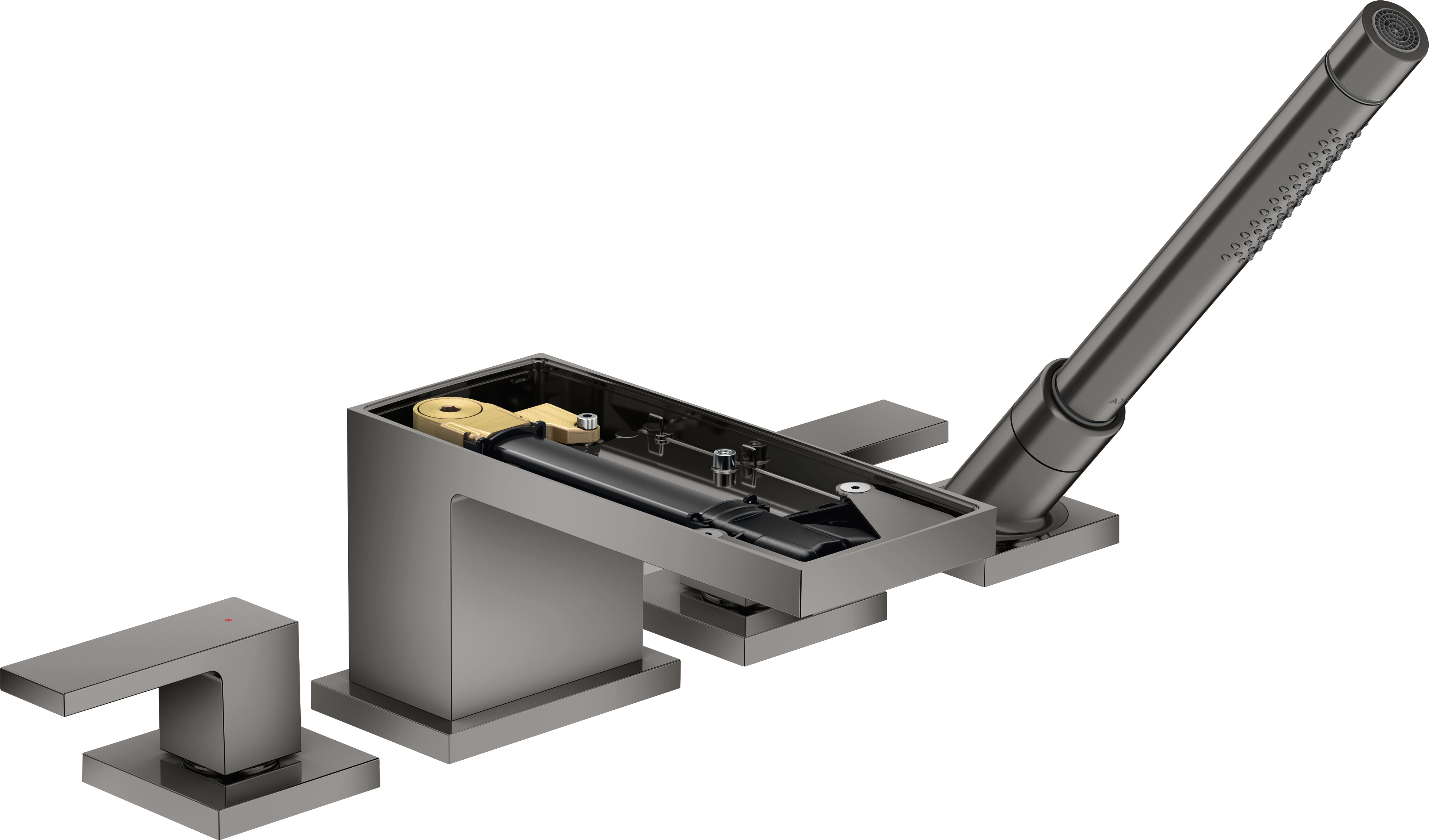 Rubinetteria 4 fori bordo vasca senza rivestimento