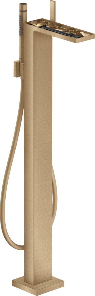 Single lever bath mixer floor-standing without plate