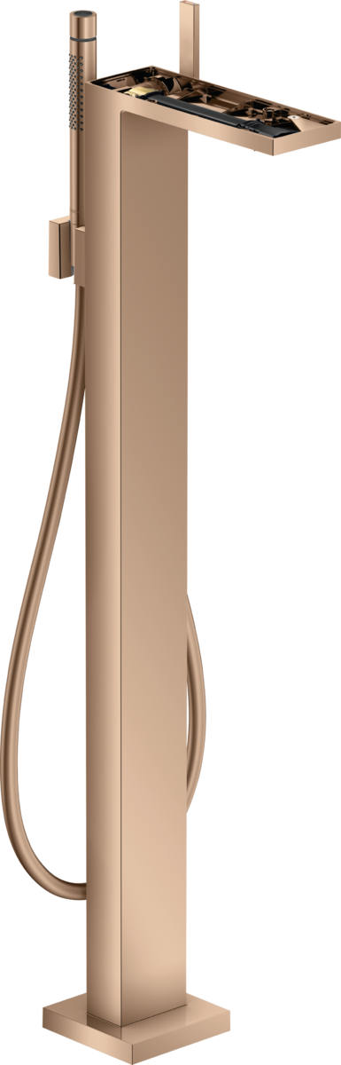 Single lever bath mixer floor-standing without plate