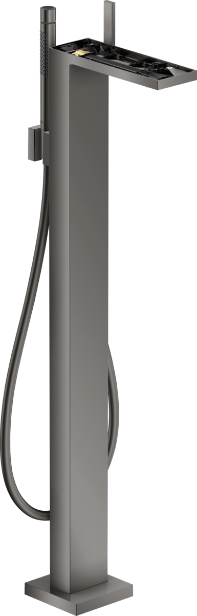 Single lever bath mixer floor-standing without plate