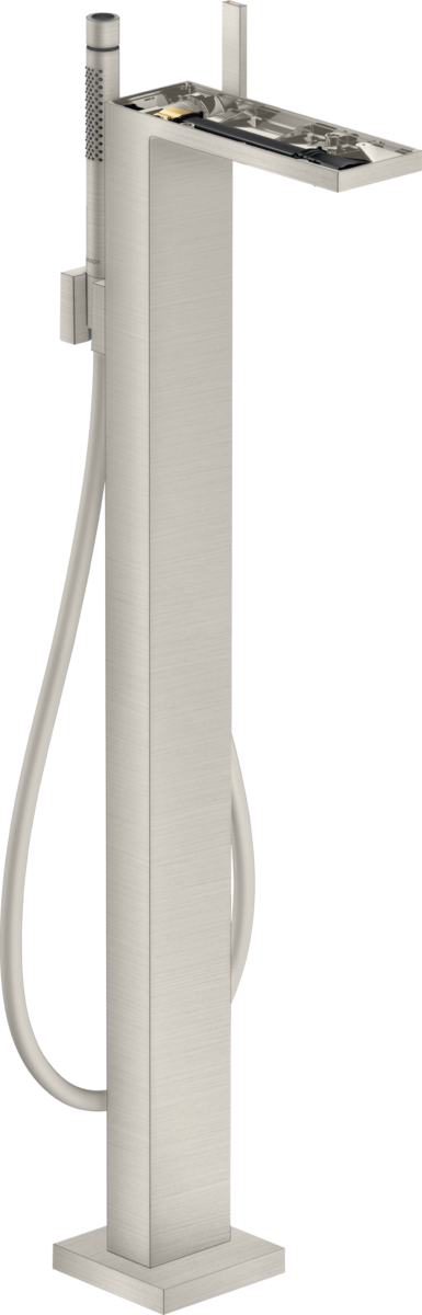 Single lever bath mixer floor-standing without plate