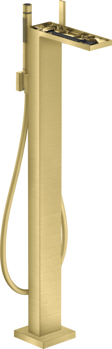 Single lever bath mixer floor-standing without plate