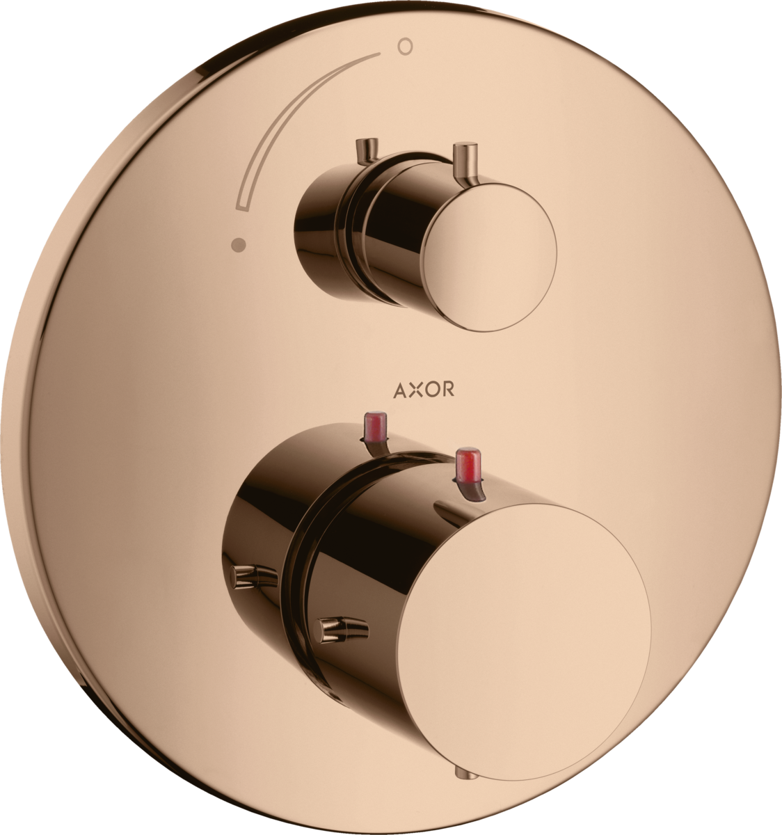 Set esterno termostatico ad incasso con arresto