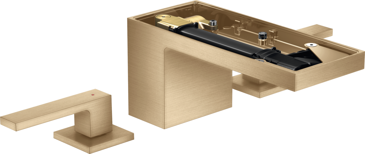 3-Loch Waschtischarmatur 70 mit Push-Open Ablaufgarnitur ohne Platte