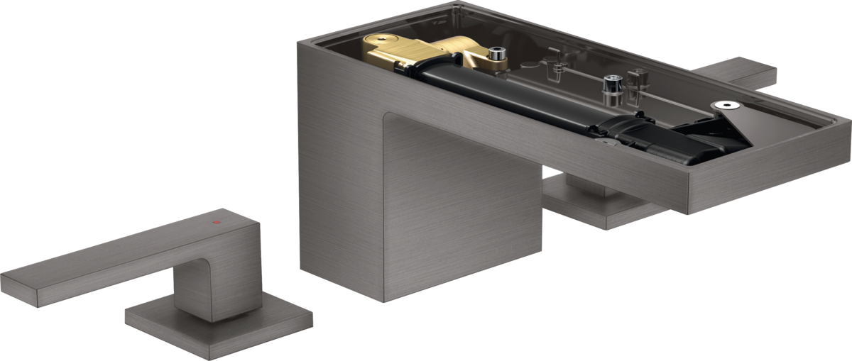 3-hole basin mixer 70 with push-open waste set without plate