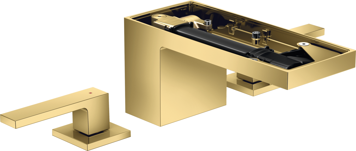 3-hole basin mixer 70 with push-open waste set without plate