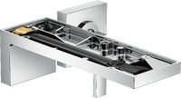 Single lever basin mixer for concealed installation wall-mounted with spout 221 mm without plate