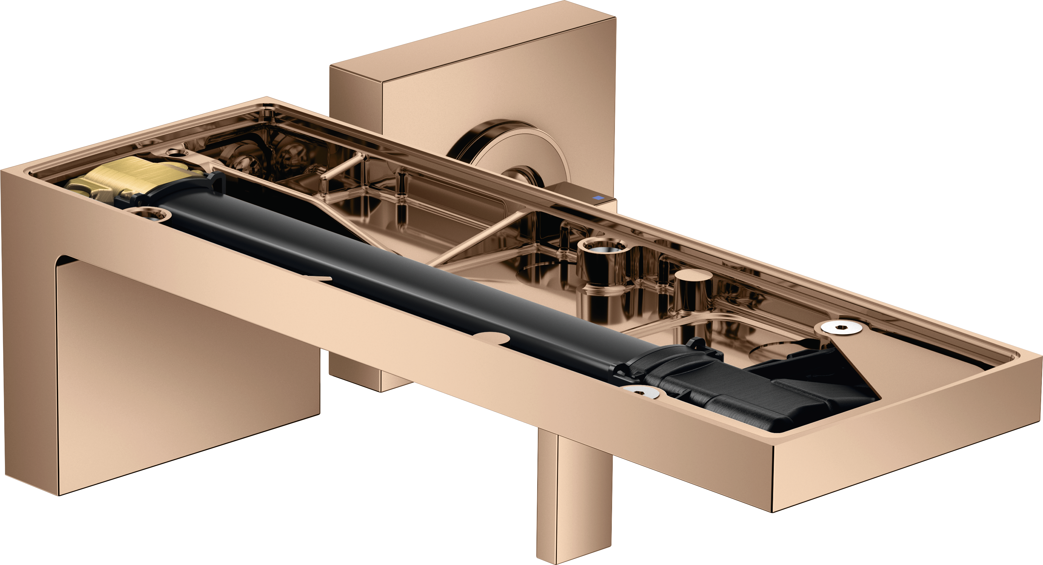 暗装墙出水单把手面盆龙头，出水嘴221mm，不带饰板