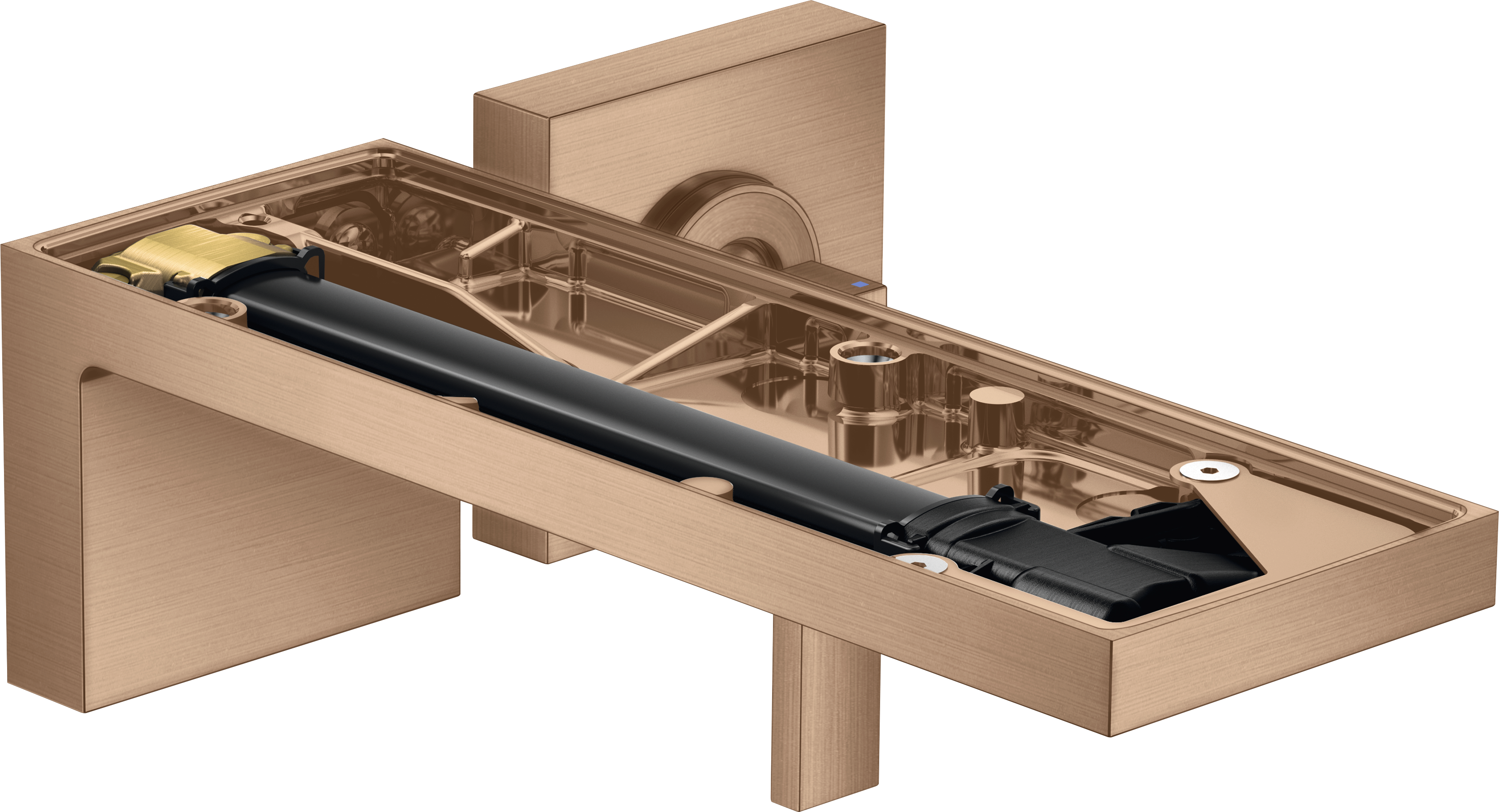 Single lever basin mixer for concealed installation wall-mounted with spout 221 mm without plate