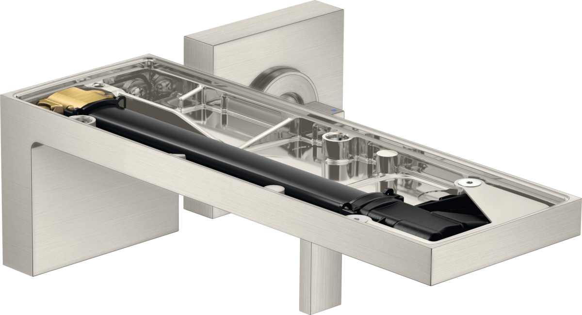 Single lever basin mixer for concealed installation wall-mounted with spout 221 mm without plate