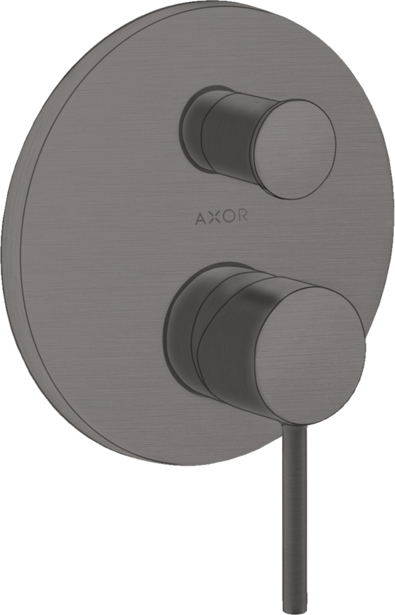 Single lever bath mixer for concealed installation with pin handle and integrated security combination according to EN1717