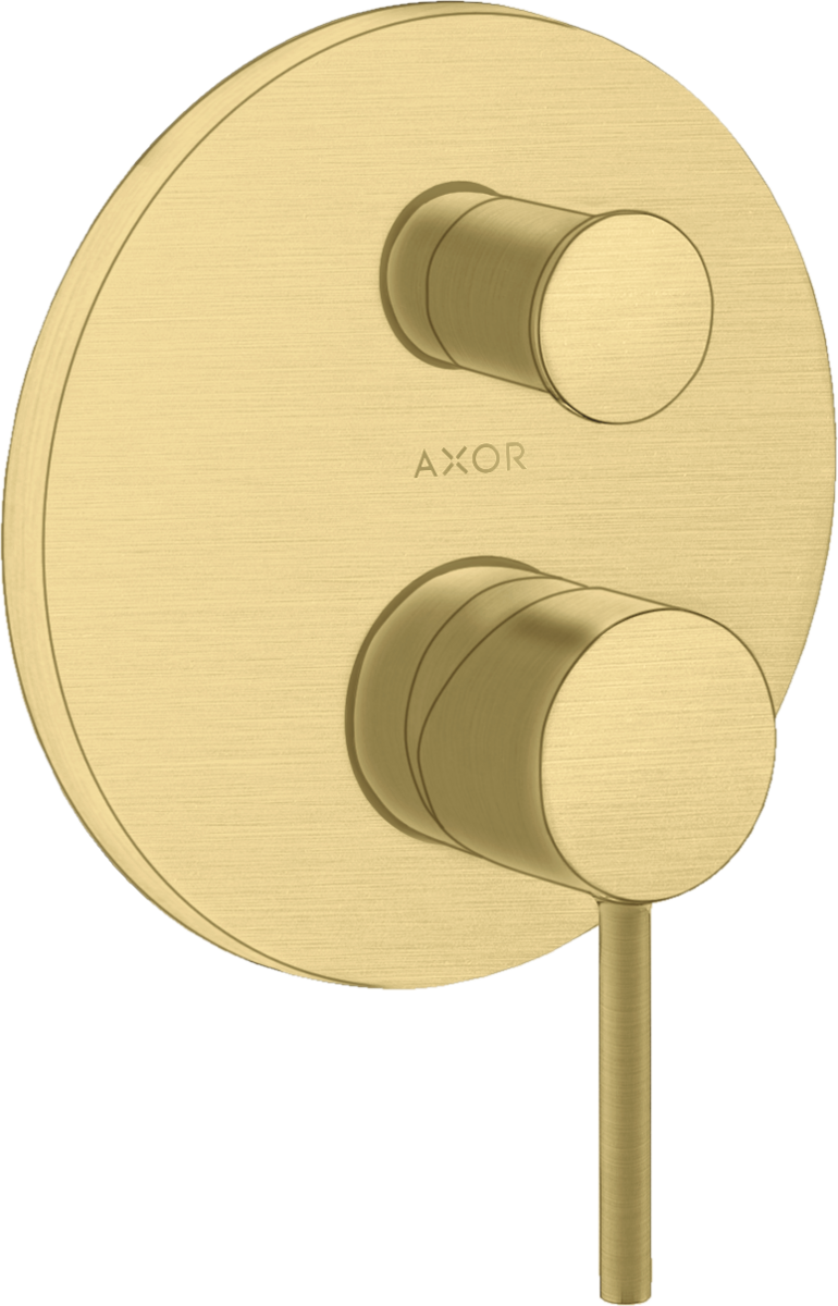 Single lever bath mixer for concealed installation with pin handle and integrated security combination according to EN1717