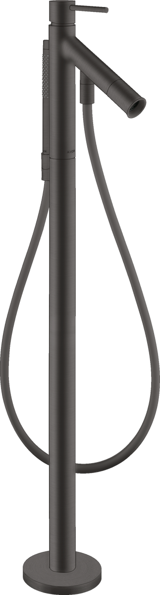 Single lever bath mixer floor-standing with pin handle